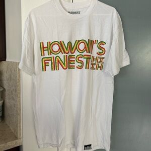 Hawaii’s Finest HI Aukake Line 2017 White Mens T Shirt Sz L